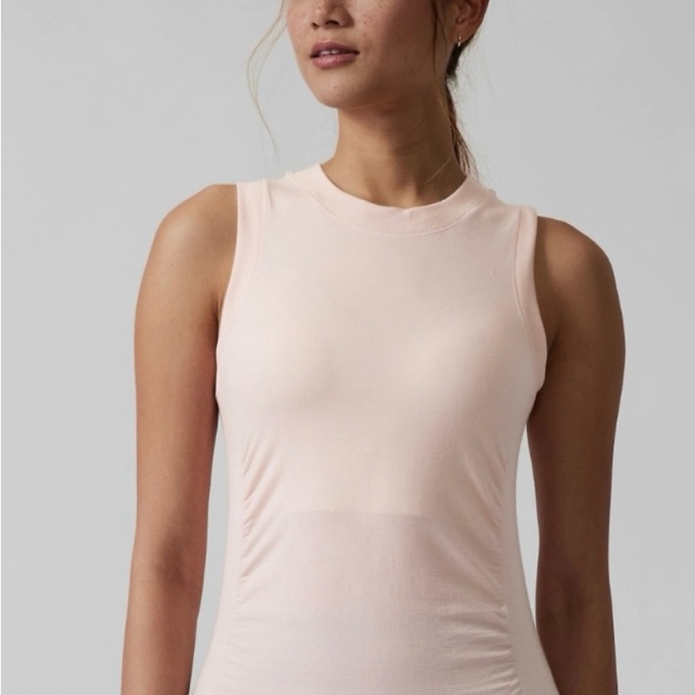 Athleta Ascent Seamless Light Pink Tank Top NWT